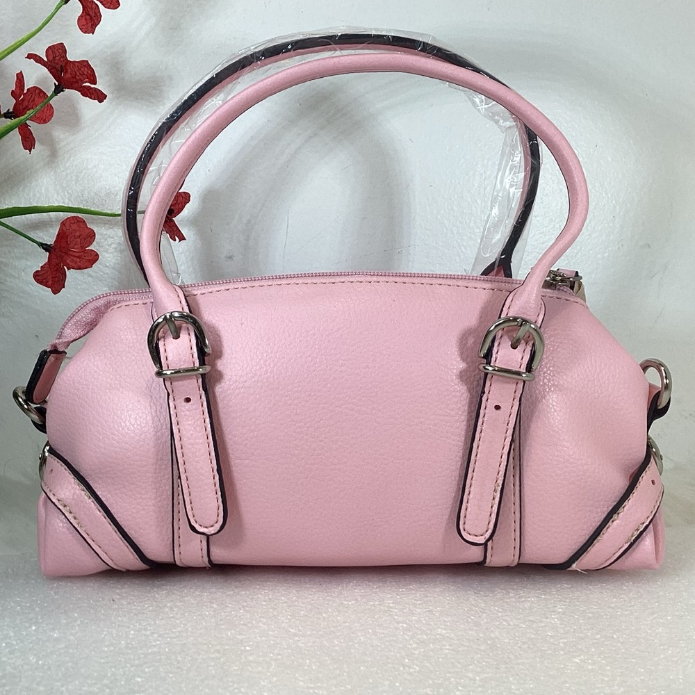 HANDBAG SMALL BABY PINK BUCKLE DETAIL VEGAN NWT
